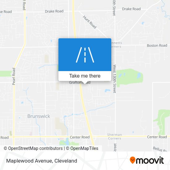 Mapa de Maplewood Avenue