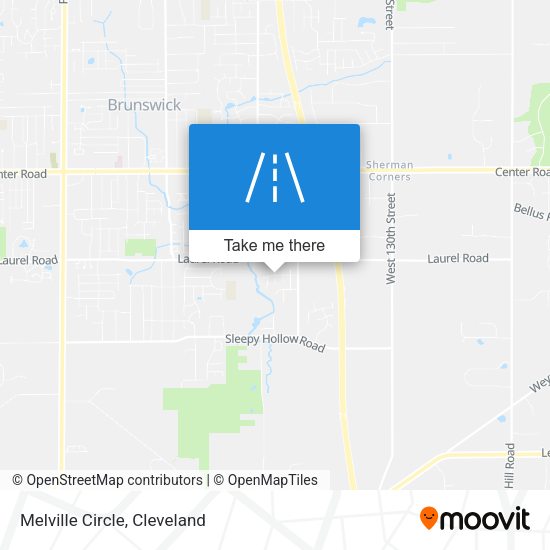 Melville Circle map