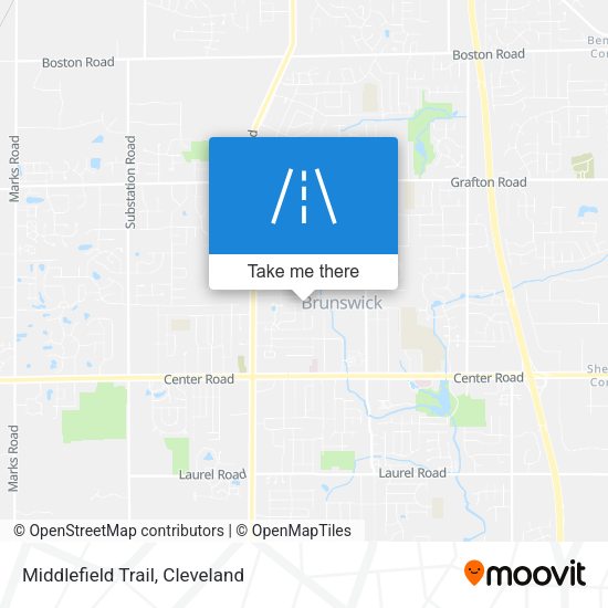 Middlefield Trail map