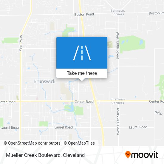 Mueller Creek Boulevard map