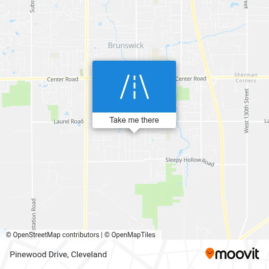 Pinewood Drive map
