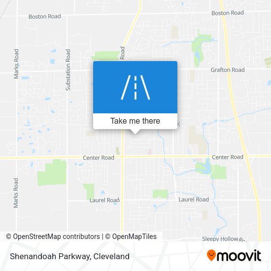 Shenandoah Parkway map
