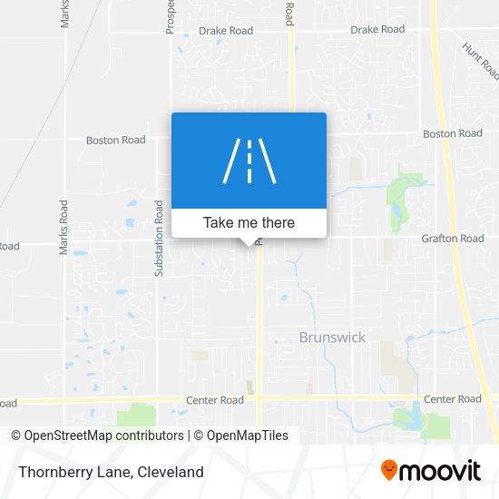 Thornberry Lane map