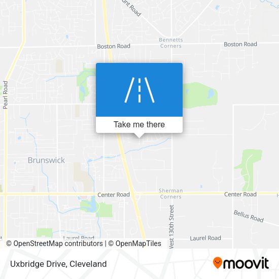Mapa de Uxbridge Drive