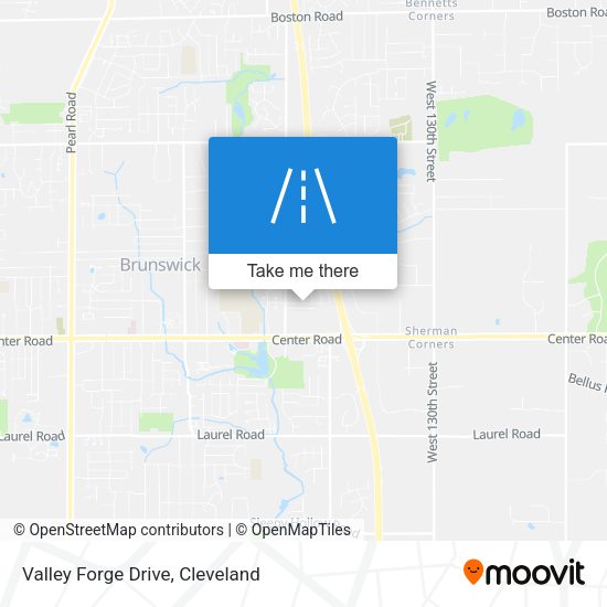 Valley Forge Drive map