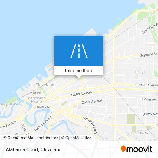 Mapa de Alabama Court