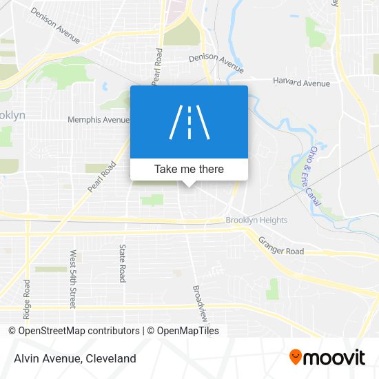 Alvin Avenue map