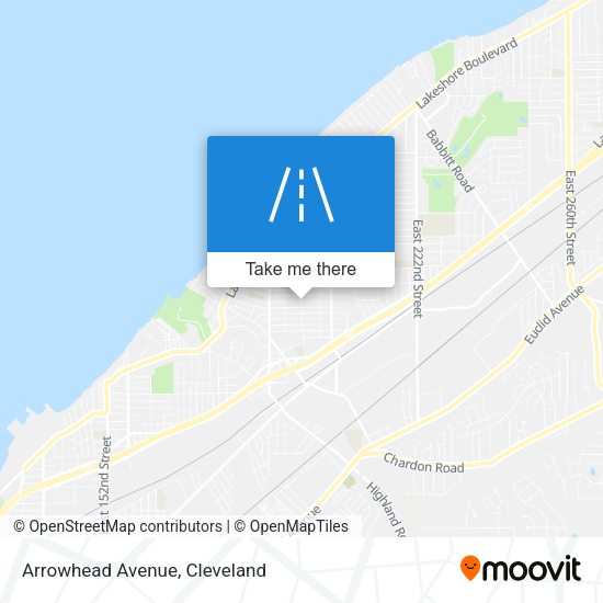Mapa de Arrowhead Avenue