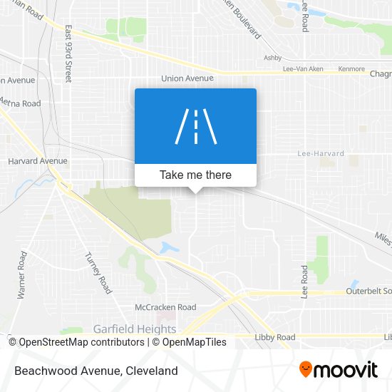 Beachwood Avenue map