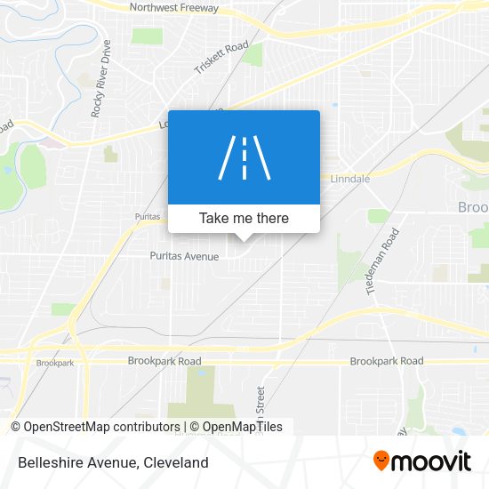 Belleshire Avenue map