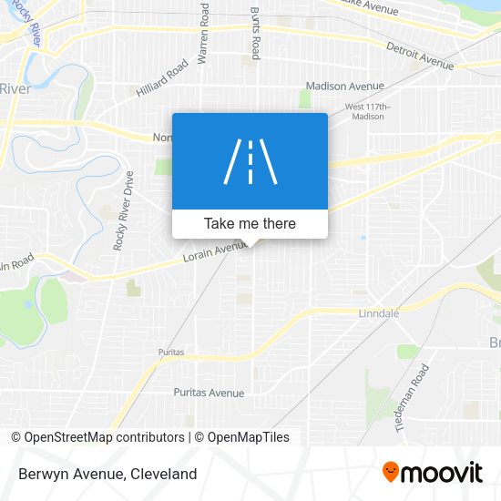 Mapa de Berwyn Avenue