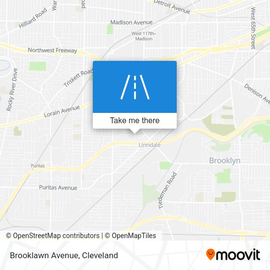 Mapa de Brooklawn Avenue