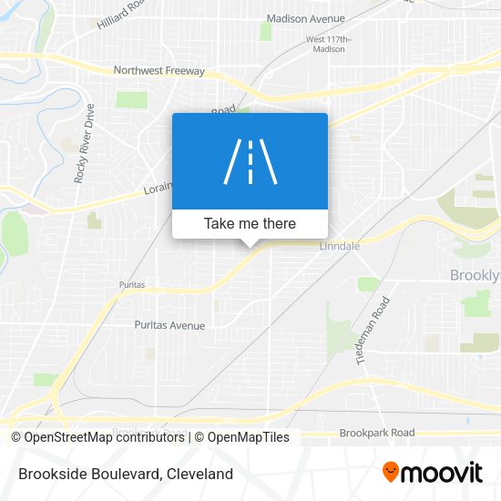 Mapa de Brookside Boulevard