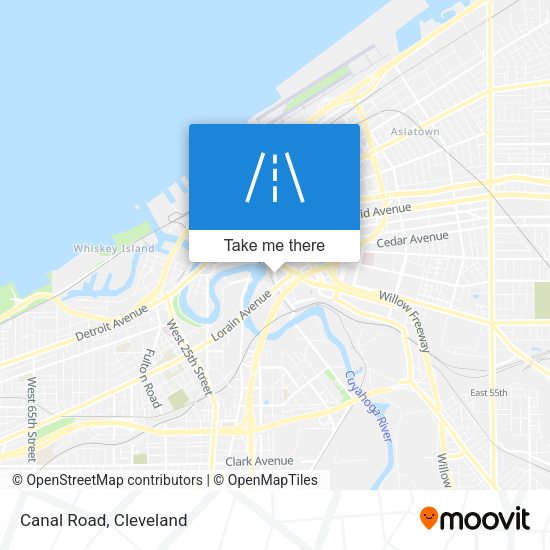 Mapa de Canal Road