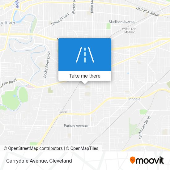 Mapa de Carrydale Avenue