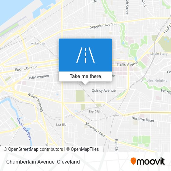 Chamberlain Avenue map