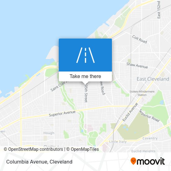 Mapa de Columbia Avenue