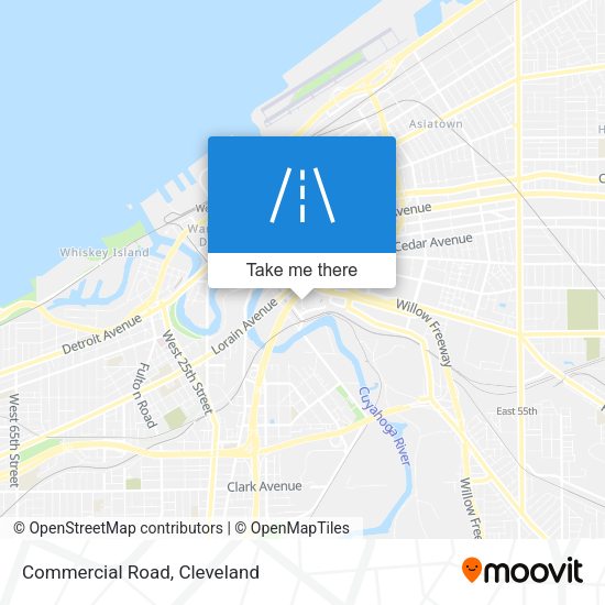Mapa de Commercial Road