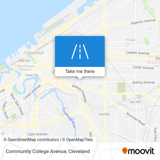 Community College Avenue map