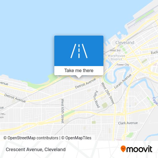 Mapa de Crescent Avenue
