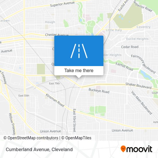 Mapa de Cumberland Avenue
