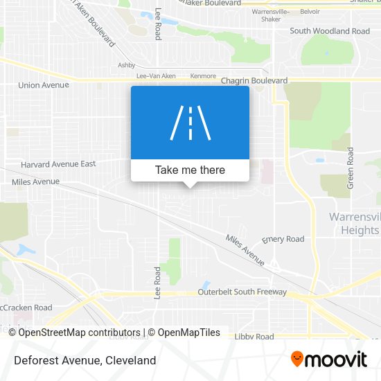 Mapa de Deforest Avenue