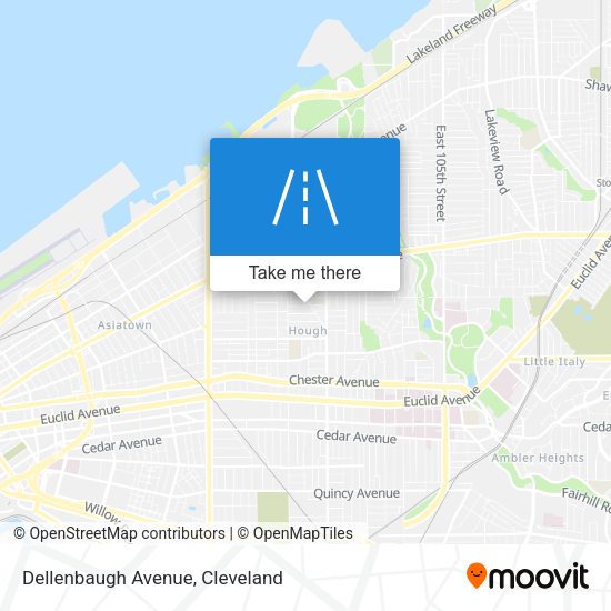 Mapa de Dellenbaugh Avenue