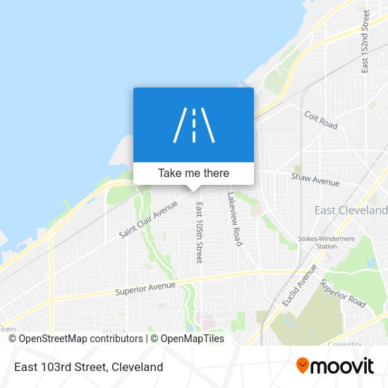 Mapa de East 103rd Street