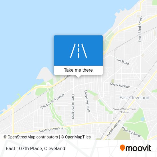 Mapa de East 107th Place