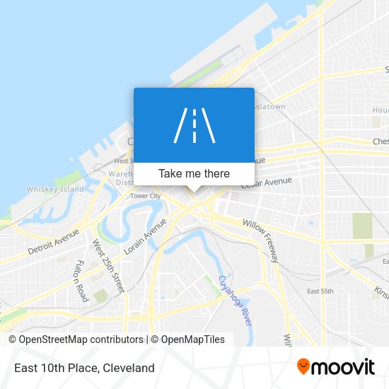 Mapa de East 10th Place