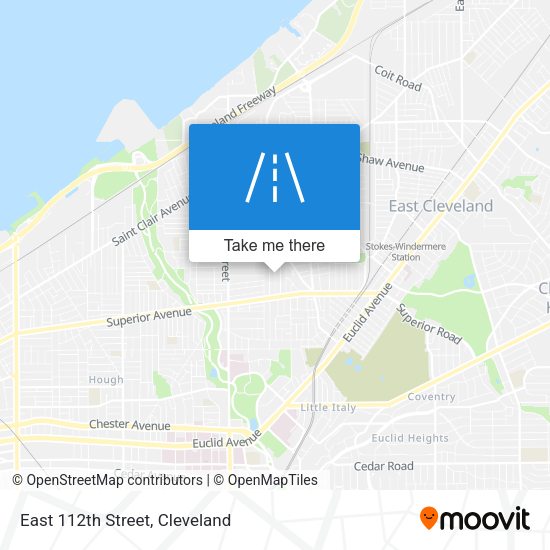 Mapa de East 112th Street