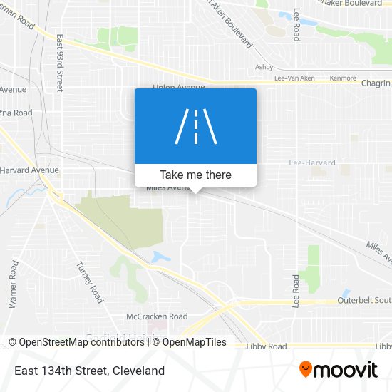 Mapa de East 134th Street