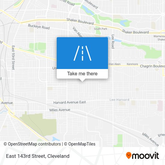 East 143rd Street map