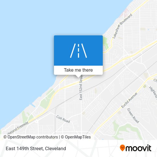 East 149th Street map