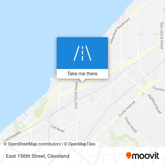 East 156th Street map