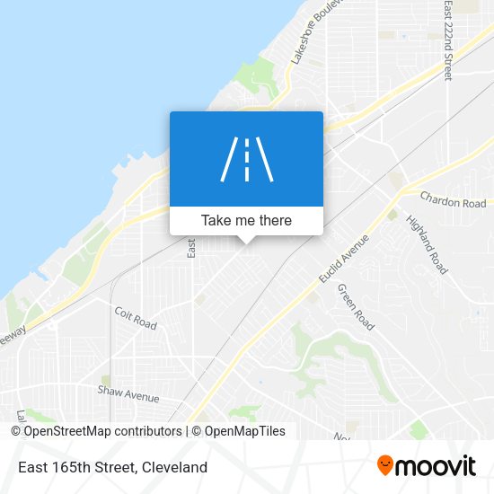East 165th Street map