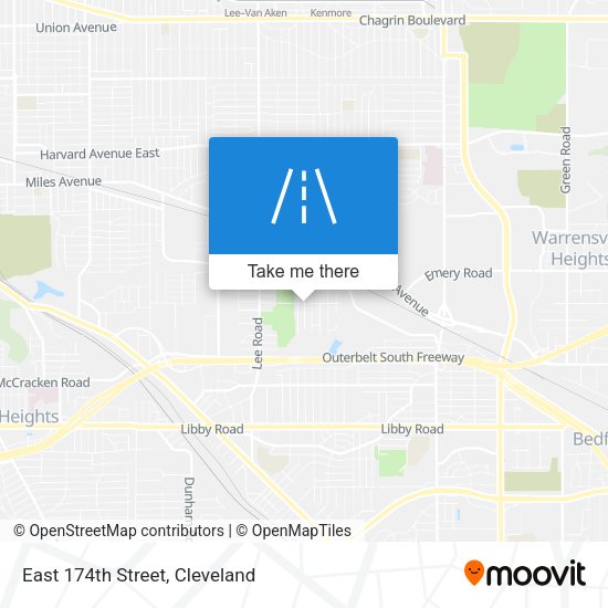 East 174th Street map