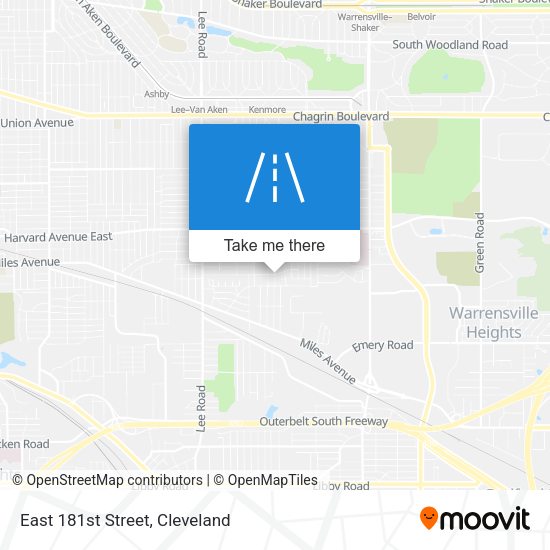 East 181st Street map