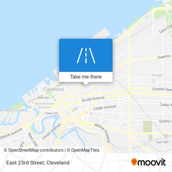 Mapa de East 23rd Street