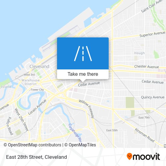 Mapa de East 28th Street