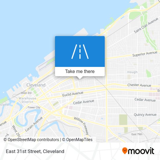 Mapa de East 31st Street
