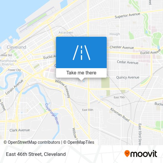 East 46th Street map