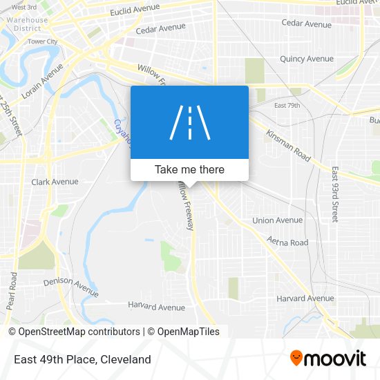 Mapa de East 49th Place