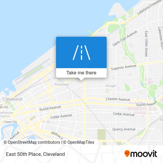 Mapa de East 50th Place