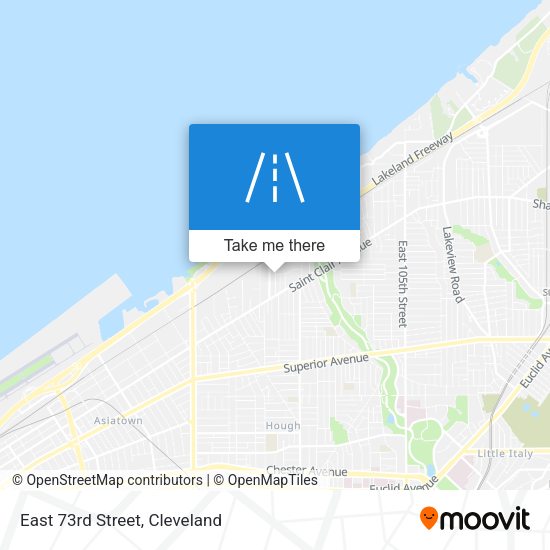 Mapa de East 73rd Street