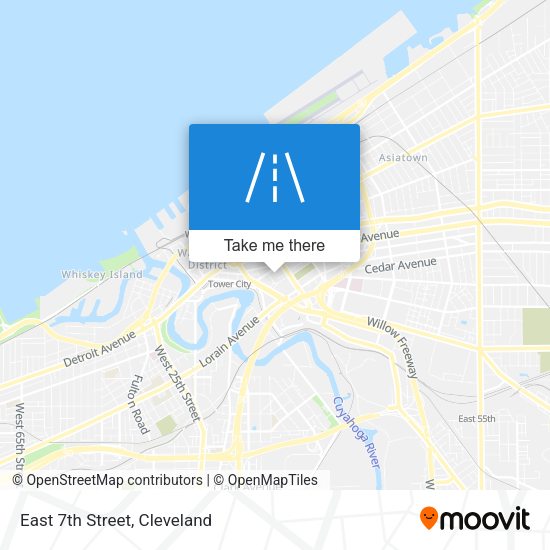 Mapa de East 7th Street