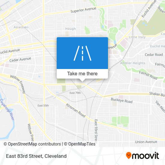 Mapa de East 83rd Street