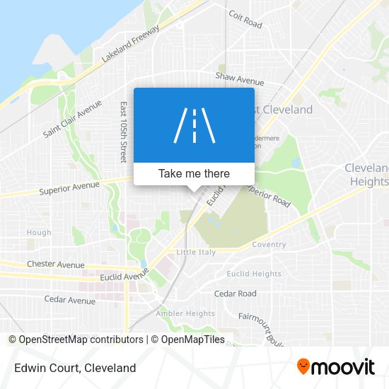 Mapa de Edwin Court