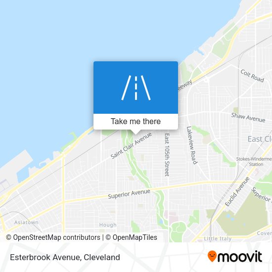 Esterbrook Avenue map