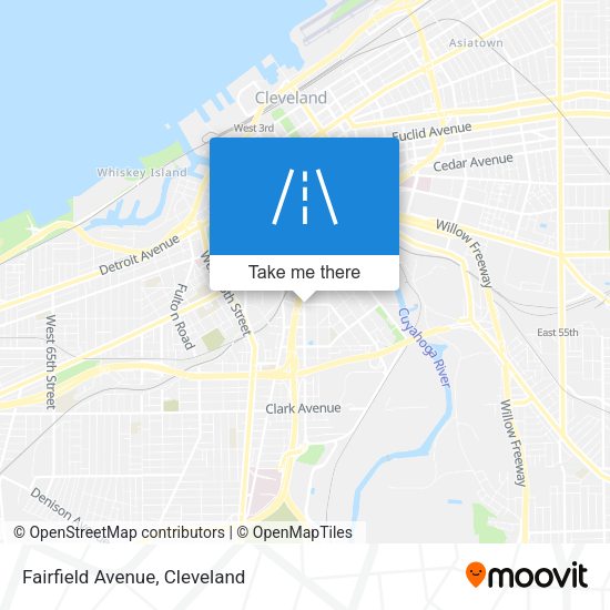 Fairfield Avenue map